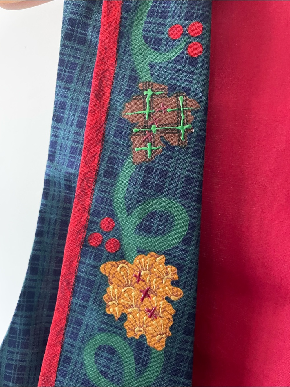 Vintage Handmade Artisan Cottagecore Fall Autumn Pumpkin Patchwork Novelty Vest - Picture 7 of 7